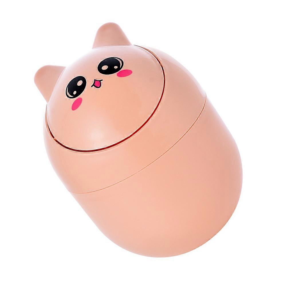Desktop Small Trash Can 1Pcs Orange ABS Mini Trash Can for Versatile Storage for Home