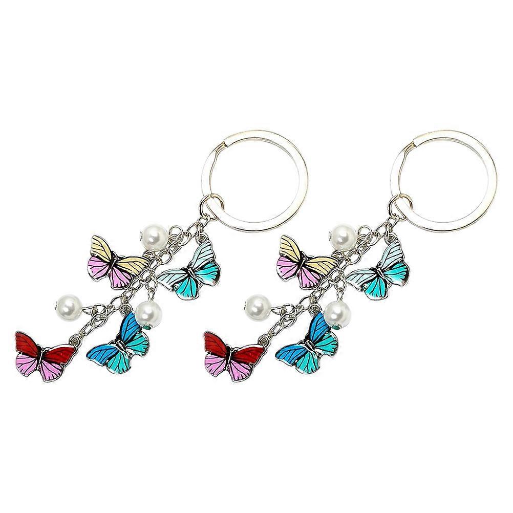 Elaborate Key Chain Designer Key Chain Fine Workmanship Durable Material 2Pcs