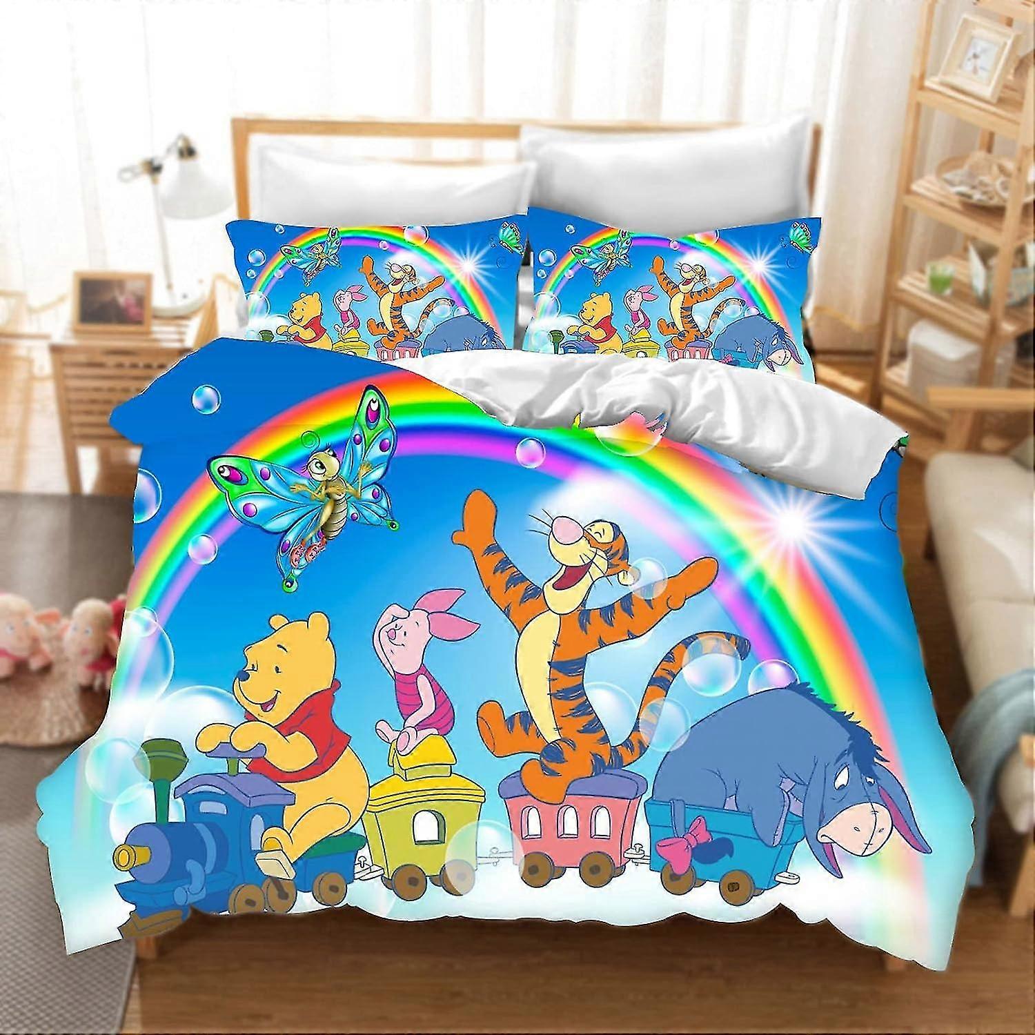 Cartoon Children's Bedding Sets with Pillowcases, 3D Design, 100% Microfibre, Suitable for Boys and Girls
