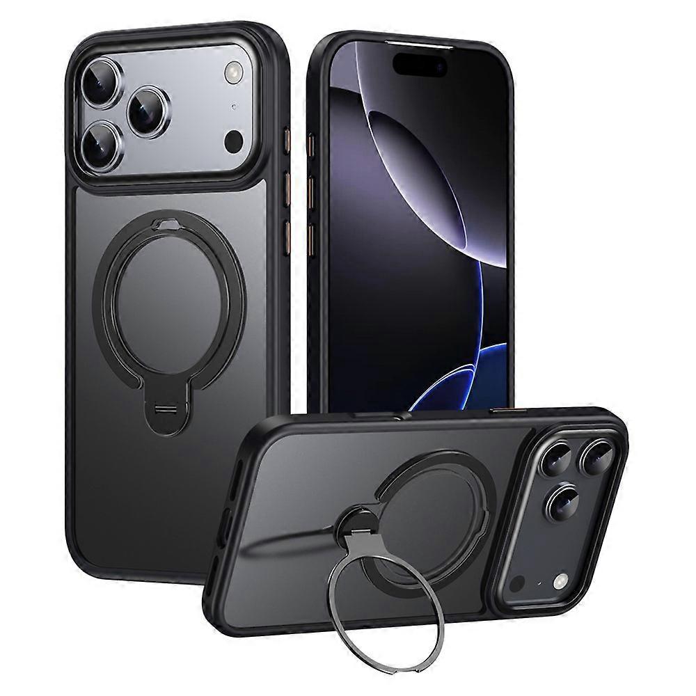 Compatible For iPhone 17 Pro Max Phone Case Compatible with MagSafe Kickstand Matte Back Cover