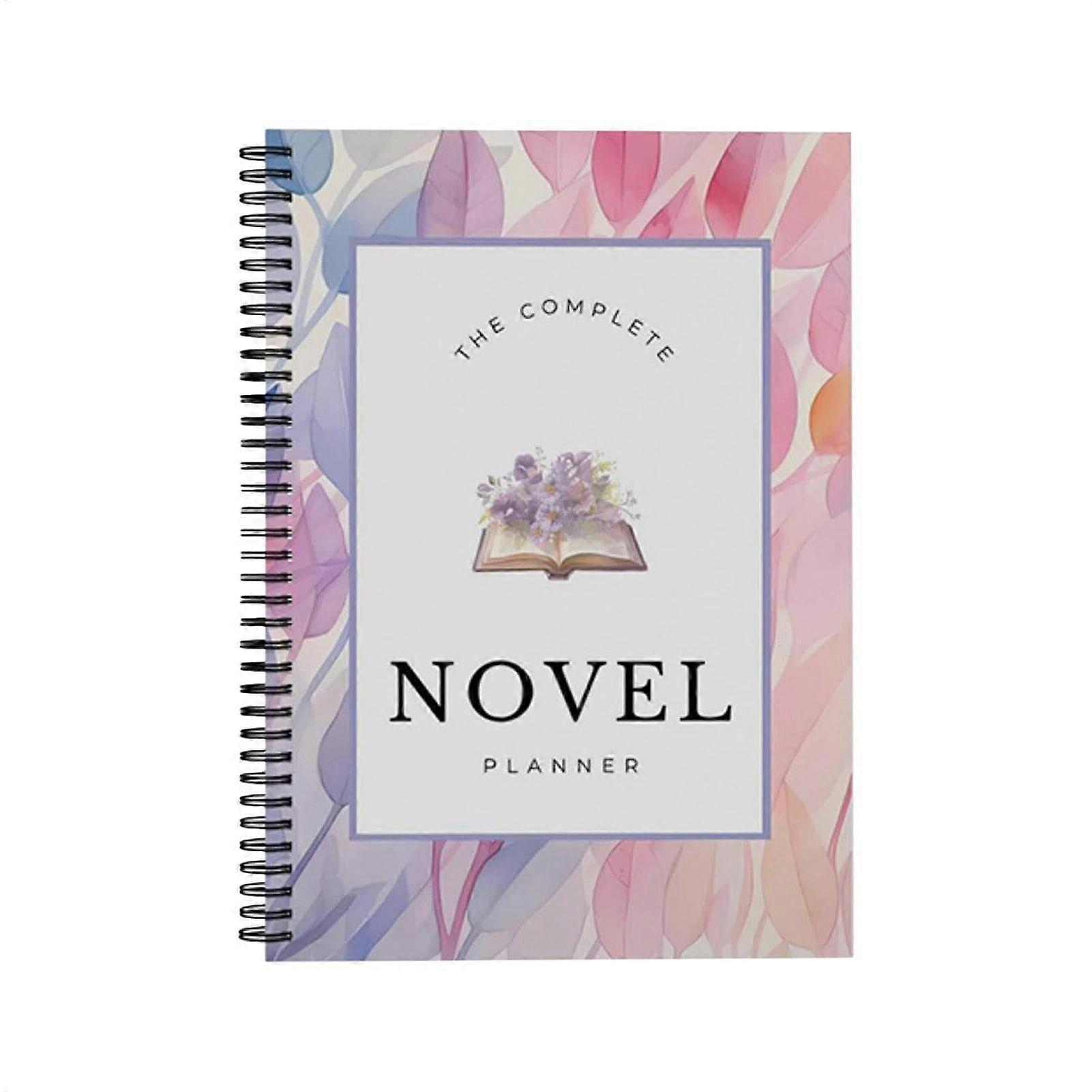 Novel Planner A5 Daily Writing Organizer, Structured Workbook for Fiction Authors, Productivity & Undated Task Management