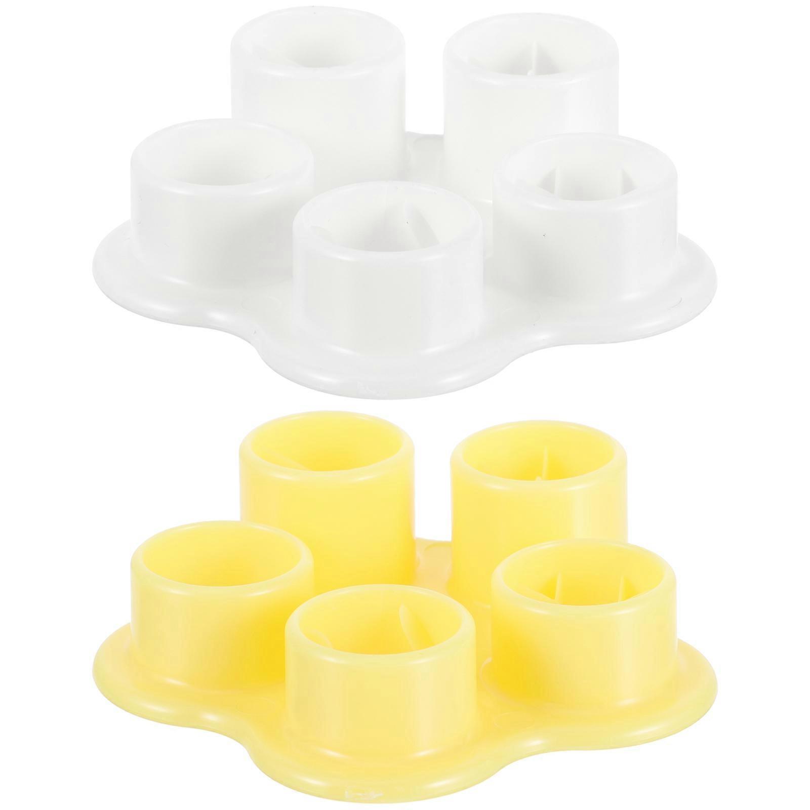 Food Preparation Mold Sausage Assorted Color 8x8cm Holds Sausages Together 5-In-1 Cutting Shapes 2Pcs