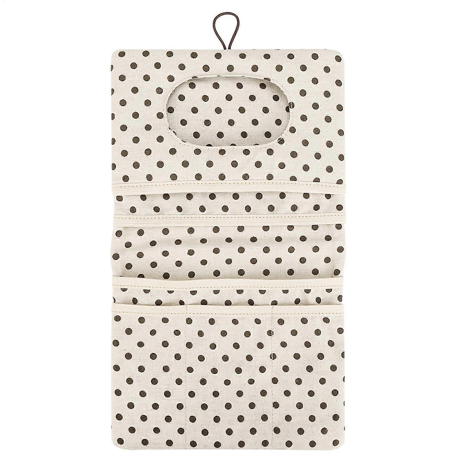 Generico Portable Nappy Organiser Bag - White Nursery Storage Caddy with Handle, Multi-functional Baby Care Basket