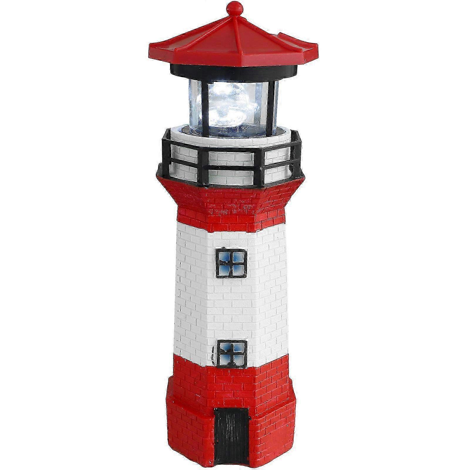 パティオ、庭、芝生の装飾のためのソーラーパワー屋外灯台ライト - クラシックなデザインの外装照明