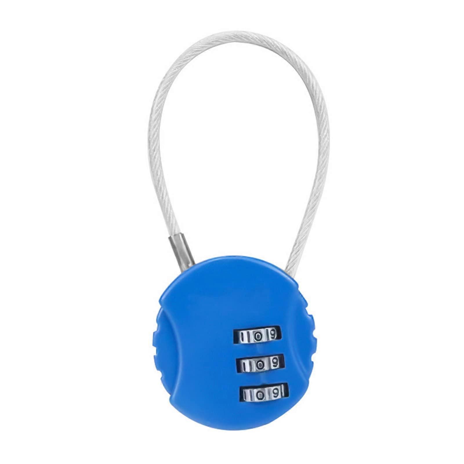 Assumed travel cable lock 3digit helmet lock multipurpose electric bicycle locking luggage lock code lock cable