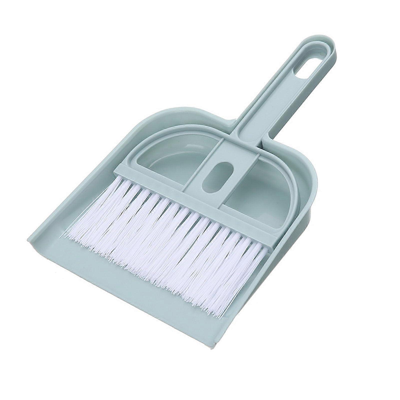 Multifunctional Mini Desktop Broom and Dustpan Set (Nordic Blue)