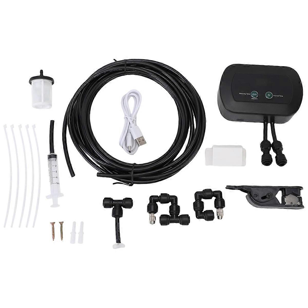 Reptile Tank Automatic Fogger Smart Reptile Misting System with Temp Hygrometer Sensor for Amphibia