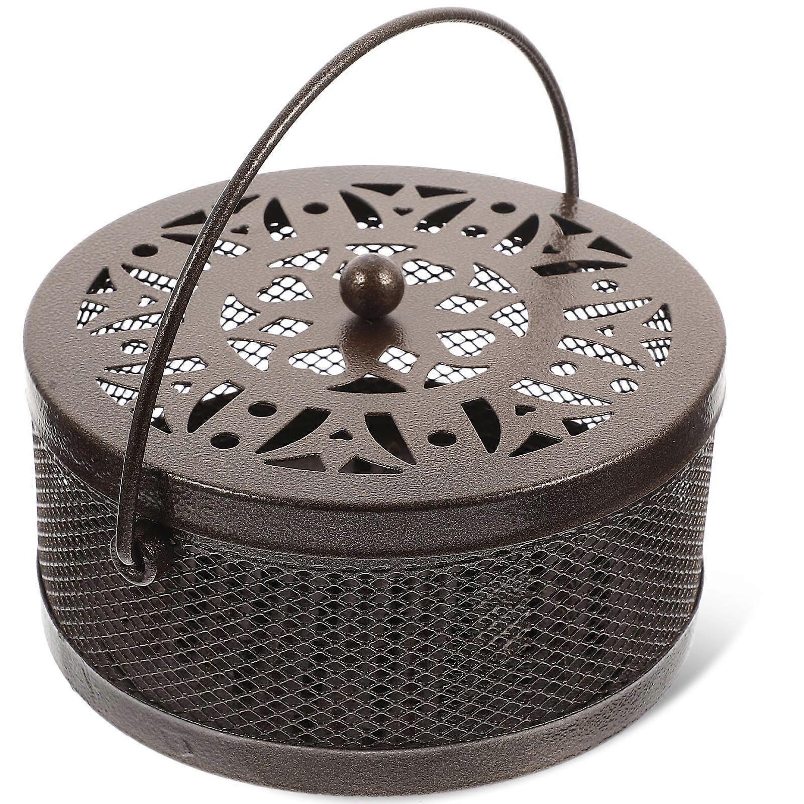 Office Holder Round Hollow Bronze Prevents Soot From Falling For Tea House 1Pack