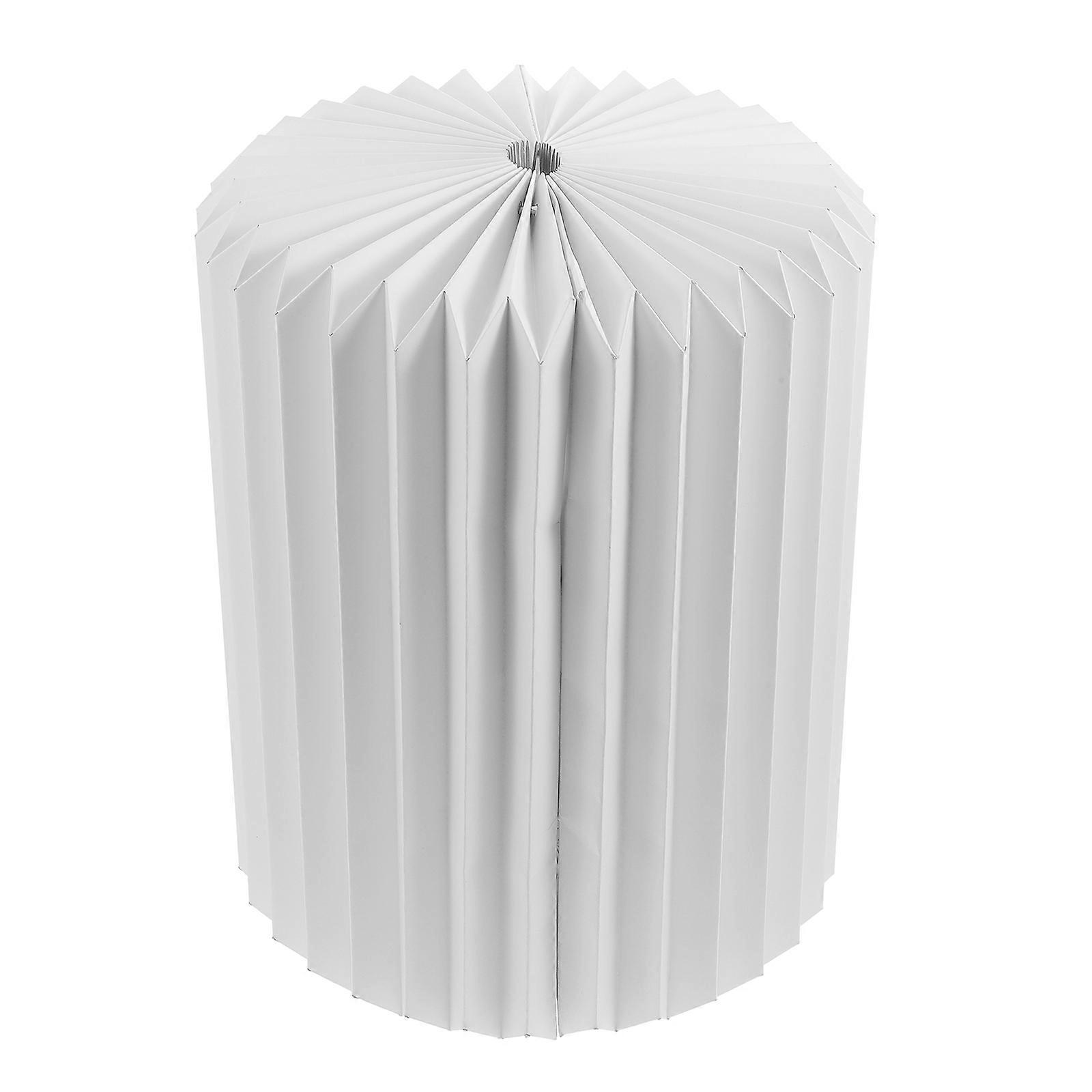 White Paper Craft Lampshade for Decorative Lights Adds Warm Atmosphere to Bedroom Living Room