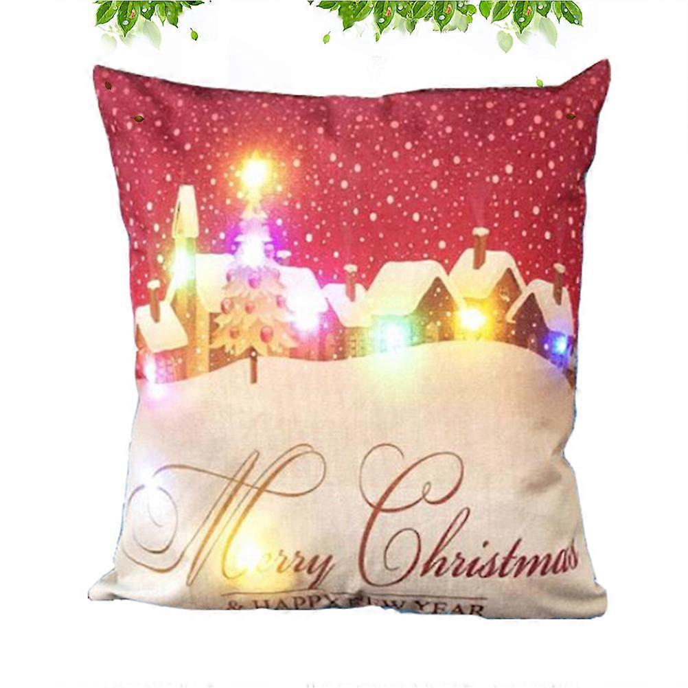 Holiday Pillow Cover Simple and Natural Style Invisible Zipper 45 x 45 x 1 cm 1Set