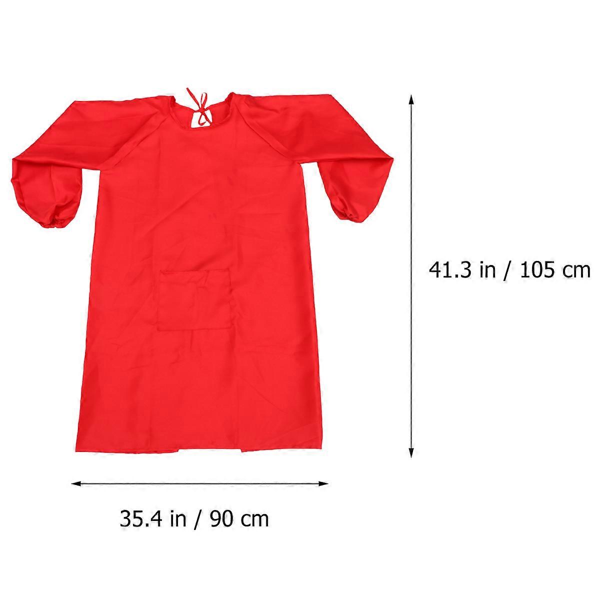 Smock Made from Durable Polyester Protects Clothes from Stains Long Sleeves Adjustable XXL