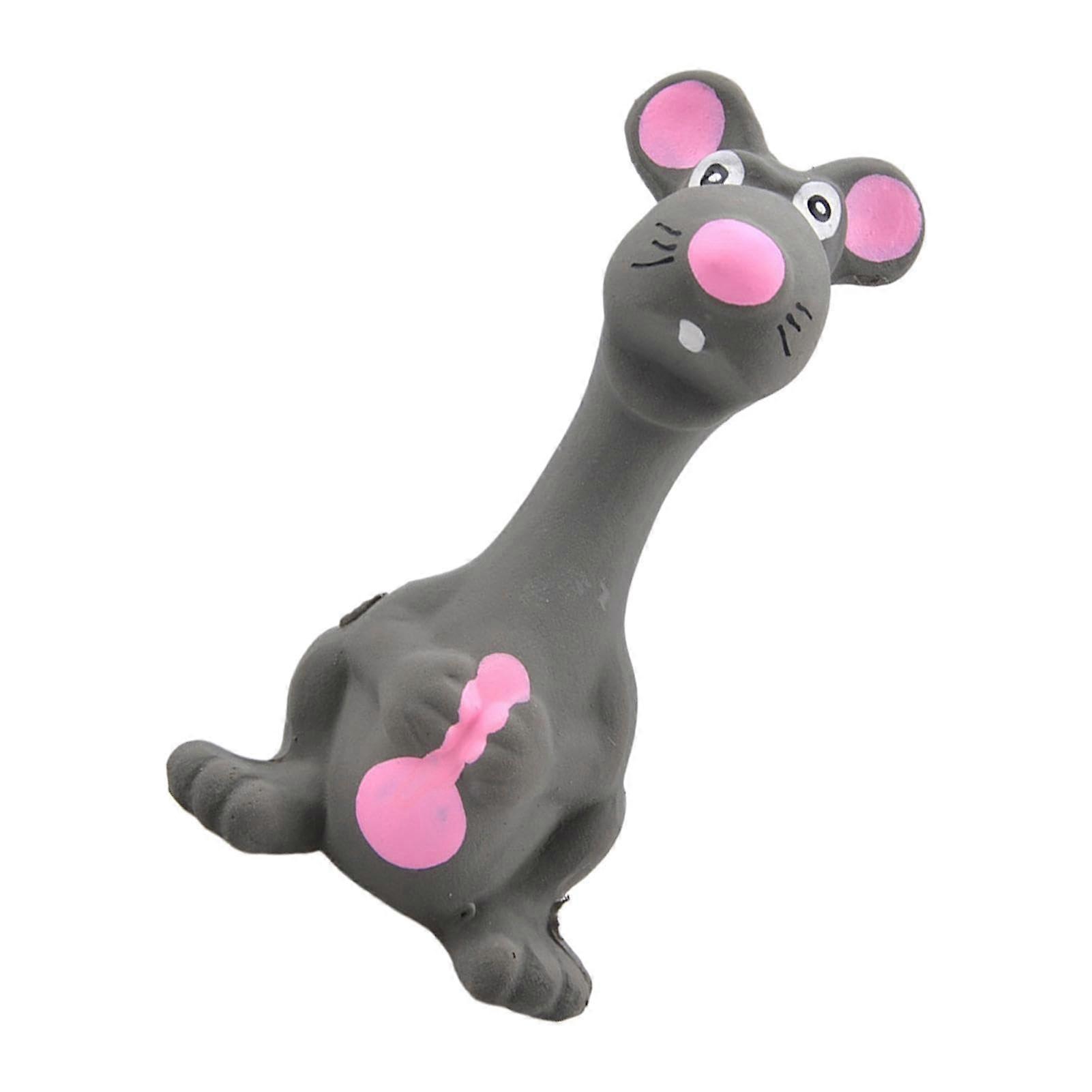 Squeaky Toy Small Interactive Dog Toy Mice Shape Rubber Chew Toy For Teeth Soft Molars