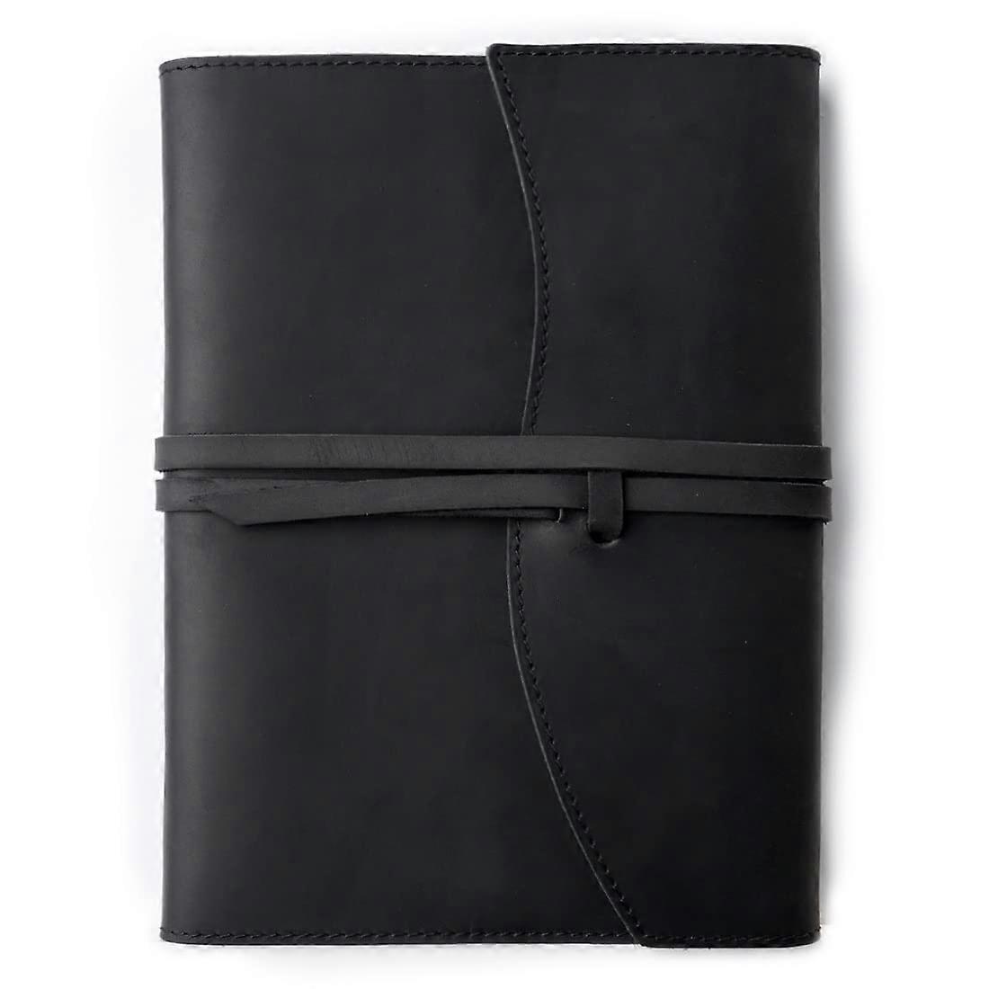 A5 A6 Leather Notebook Cowhide Cover Journal 176 Pages Tie Rope Book Handmade Office School Travel Diary Retro (Color: B, Size: A6) Ref: 7596