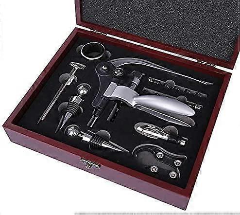 Corkscrew Wine Opener Red Wine Bottle Opener Set Alloy Rabbit Opener Stopper Pourer Set in Box 0927