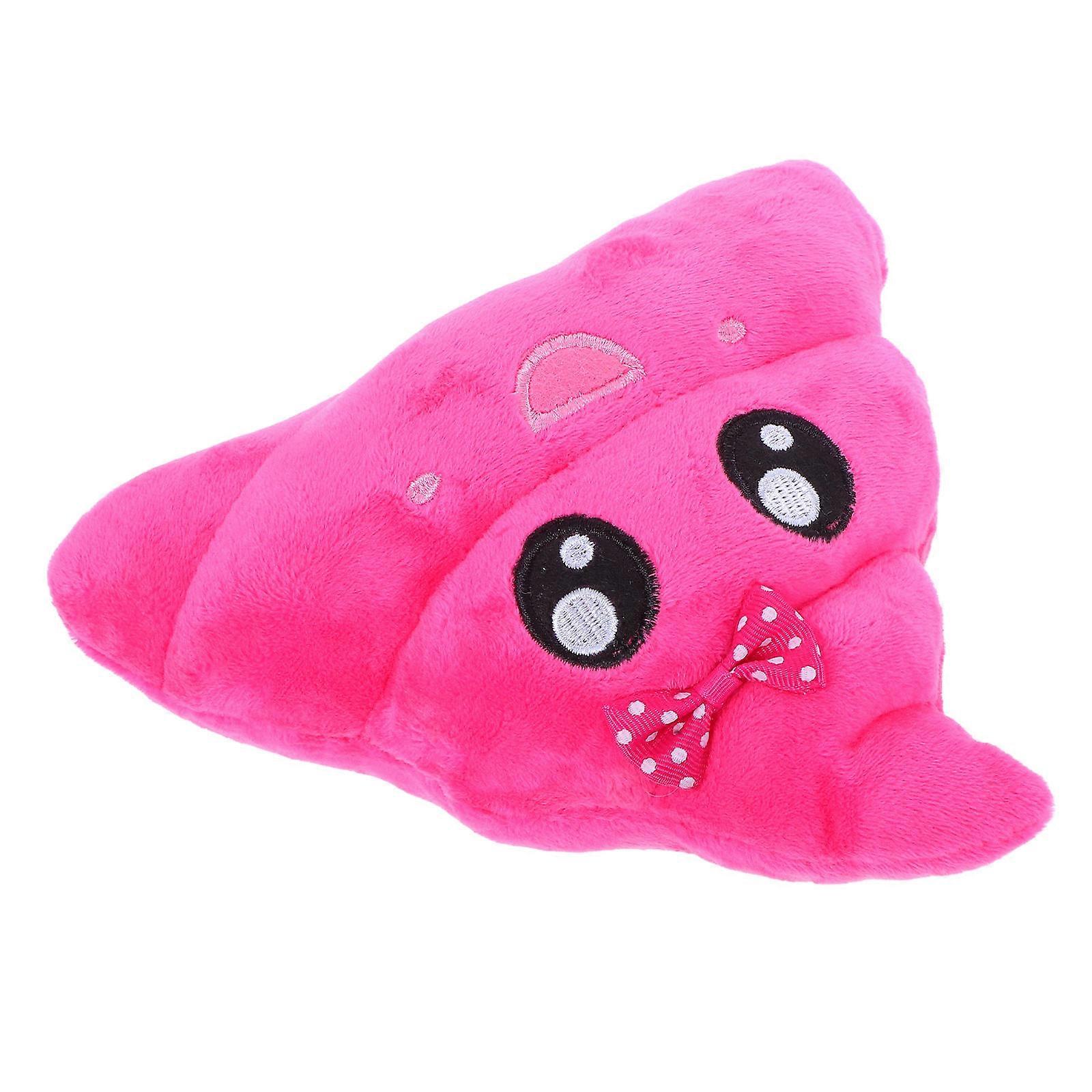 20cm Plush Poop Pillow Stuffed Cushion Toy for Kids Party Home Decor (Pink Flower)
