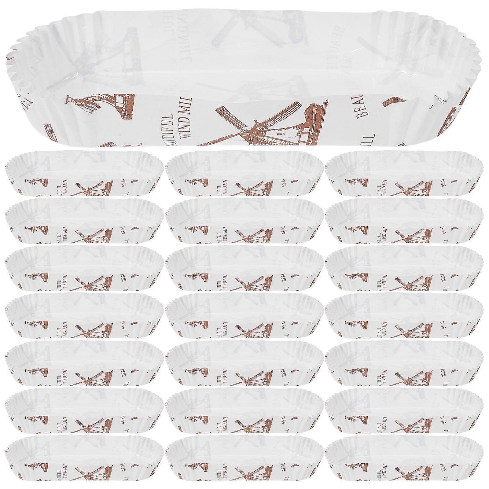 Hot Dog Tray Made of Greaseproof Paper for Serving Use with Patterns Pcs
