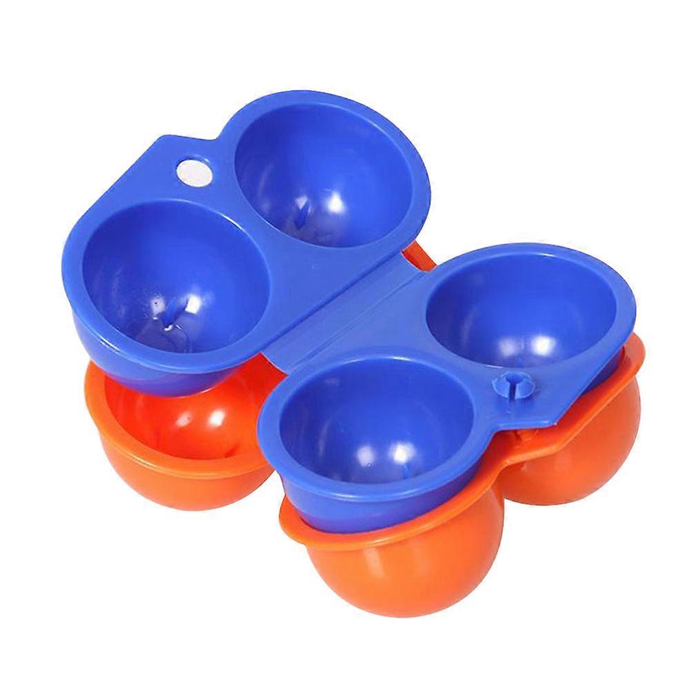 Portable Folding Egg Storage Box for Holding Eggs Made of Durable PP Plastic in Assorted Colors Holds 2 Eggs
