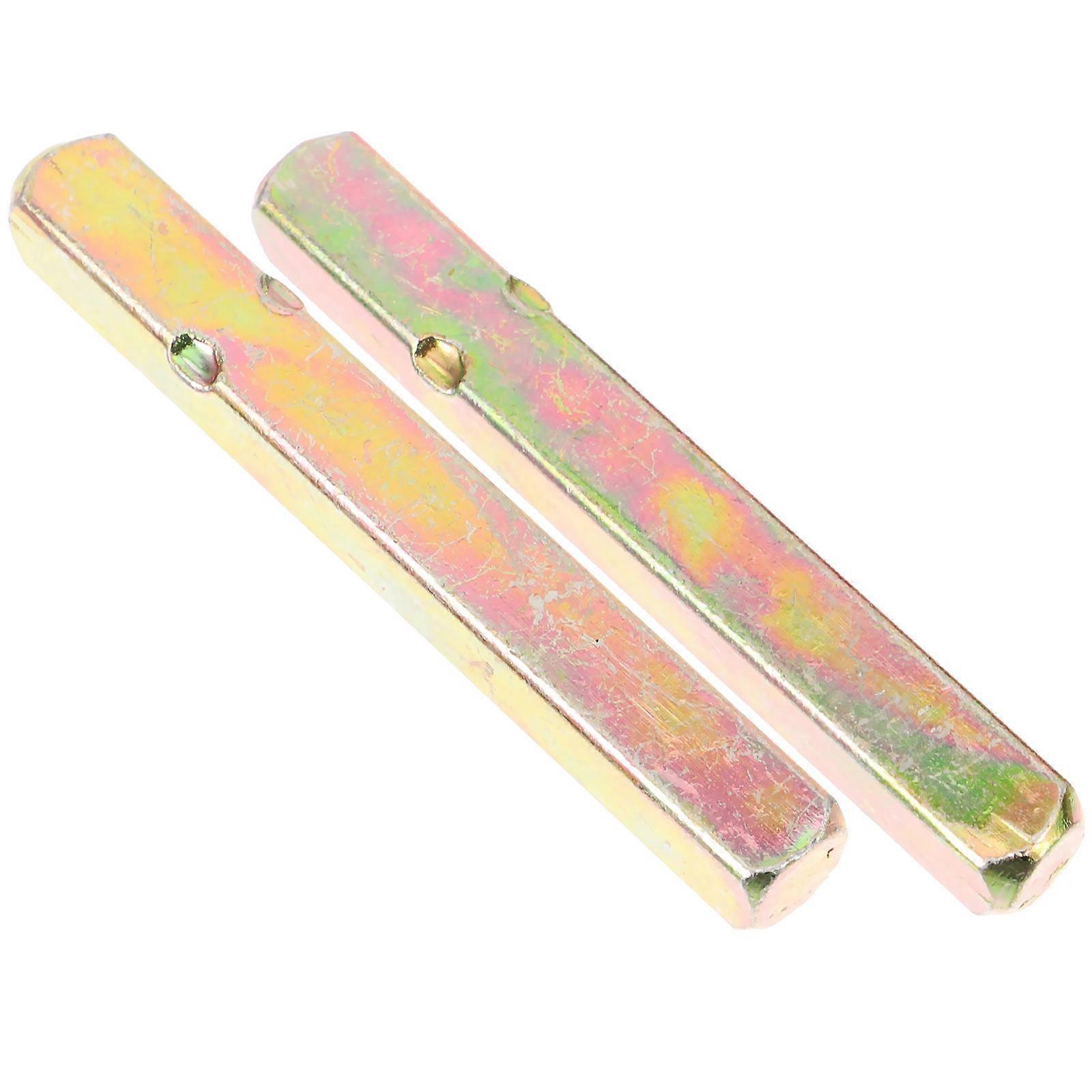 Door Handle Spindle Replacement Part Straight Spindle Door Accessory Golden 10.00X0.80X0.80cm Residential Doors 2Pcs