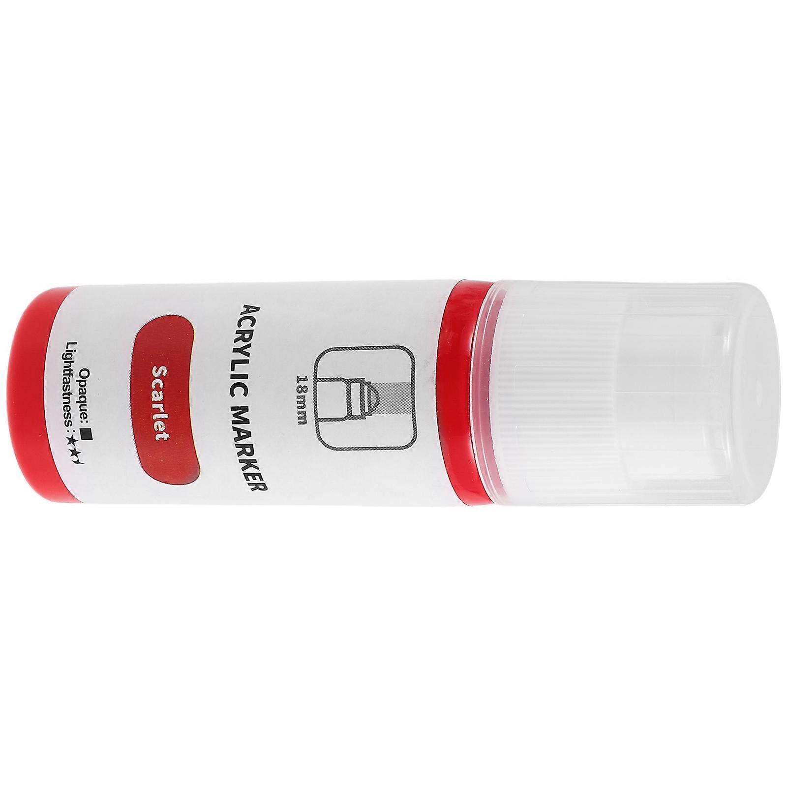 Acrylic Paint Markers for Painting Use Round Tip Permanent Markers Red