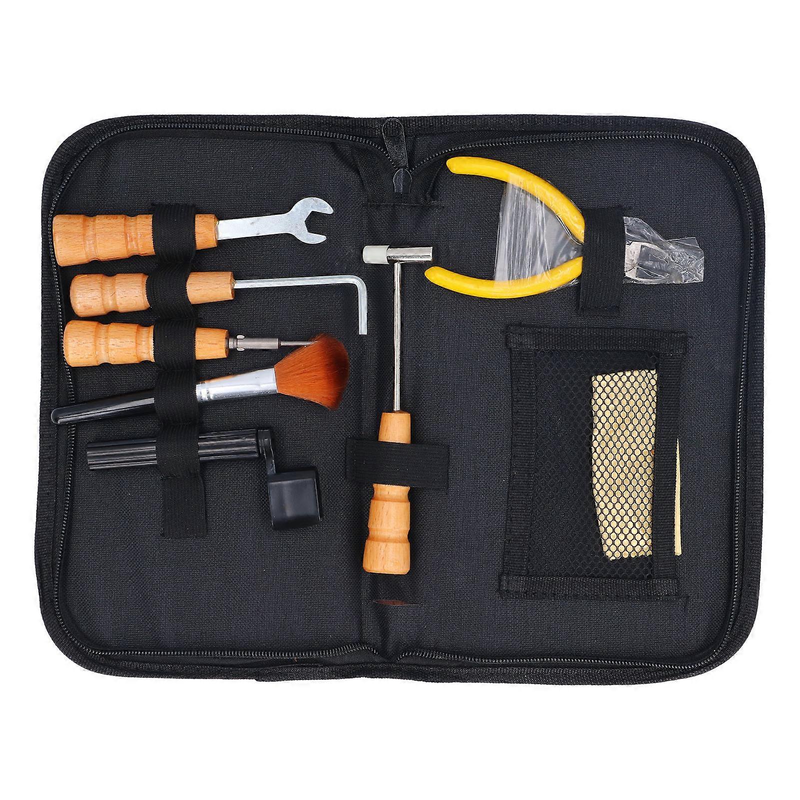 9Pcs Set Guitar String Stretcher Tool Maintenance Repair Change Tool Kit for Mandolin Bass Ukulele Banjo