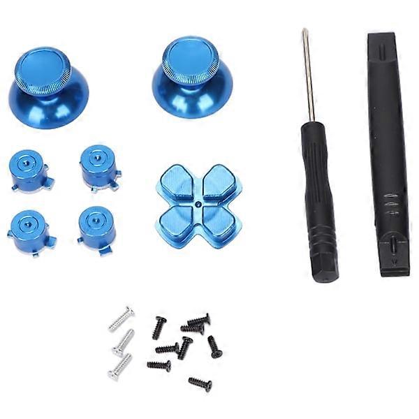 Control Button Joystick Key Aluminum Alloy ABXY Buttons for Playstation5 Controller Blue