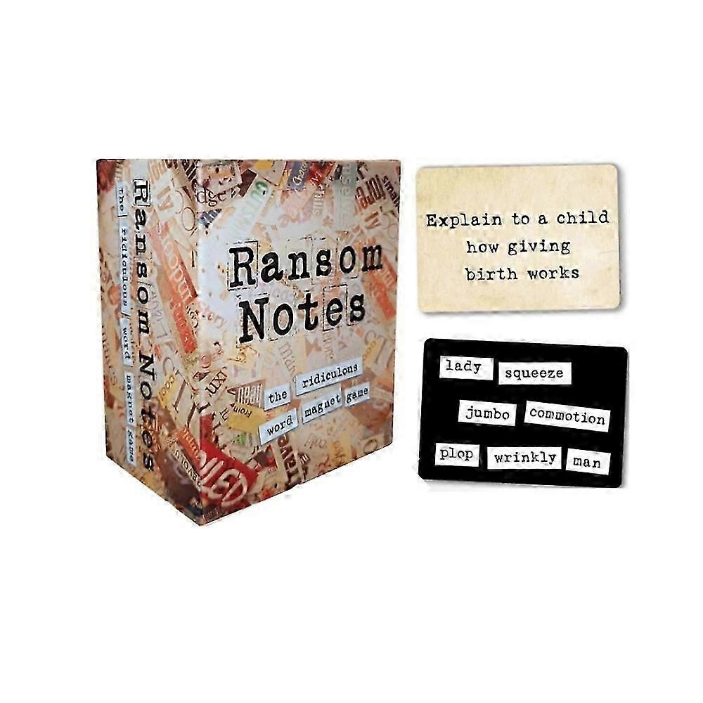 Ransom Notes - The Ridiculous Word Magnet Party Game, 3+ Players