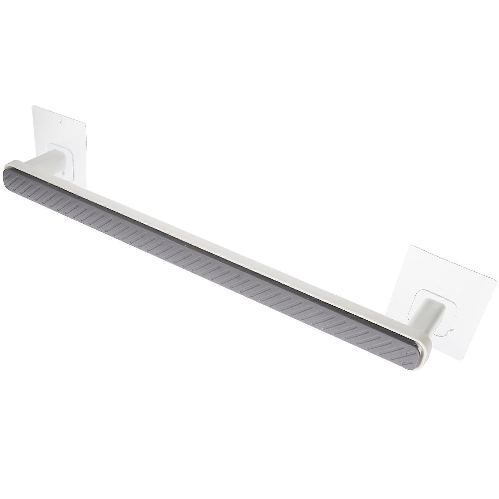 Wall Shoe Rack Slipper Organizer Bathroom Doorway Living Room Grey 45.7X6.50X3.30cm Traceless Sticker Installation 1Pack