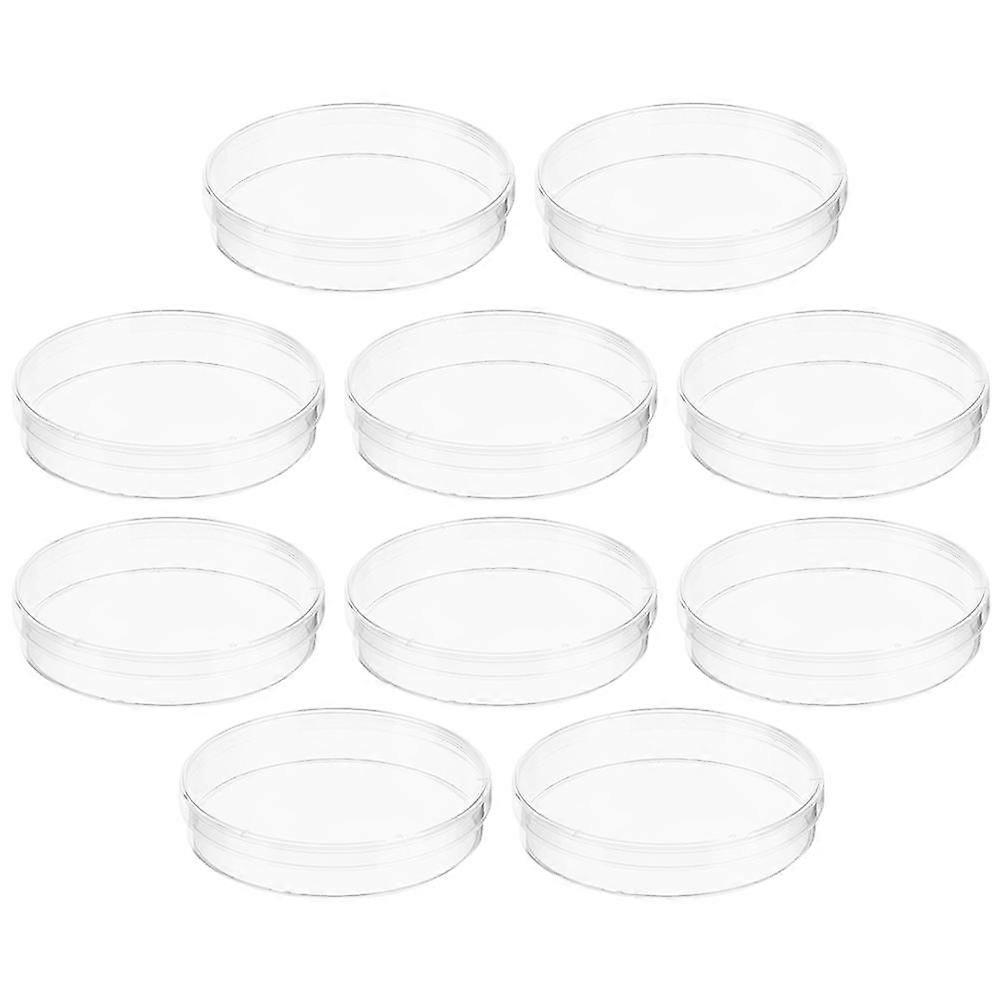 Transparent Plastic Petri Dish with Lid for Storage 10pcs Suitable for Science Experiment