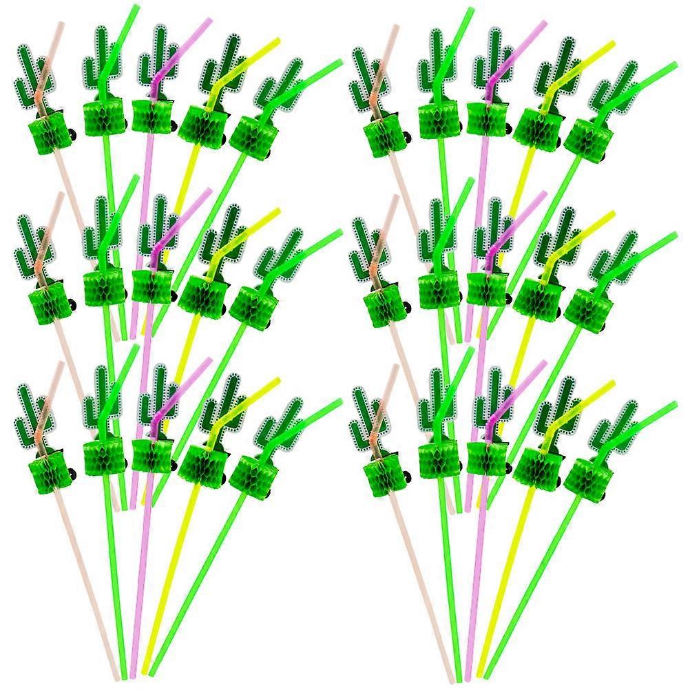 Cactus Themed for Party Drinks and Cocktails with Happy Atmosphere Multi 30pcs