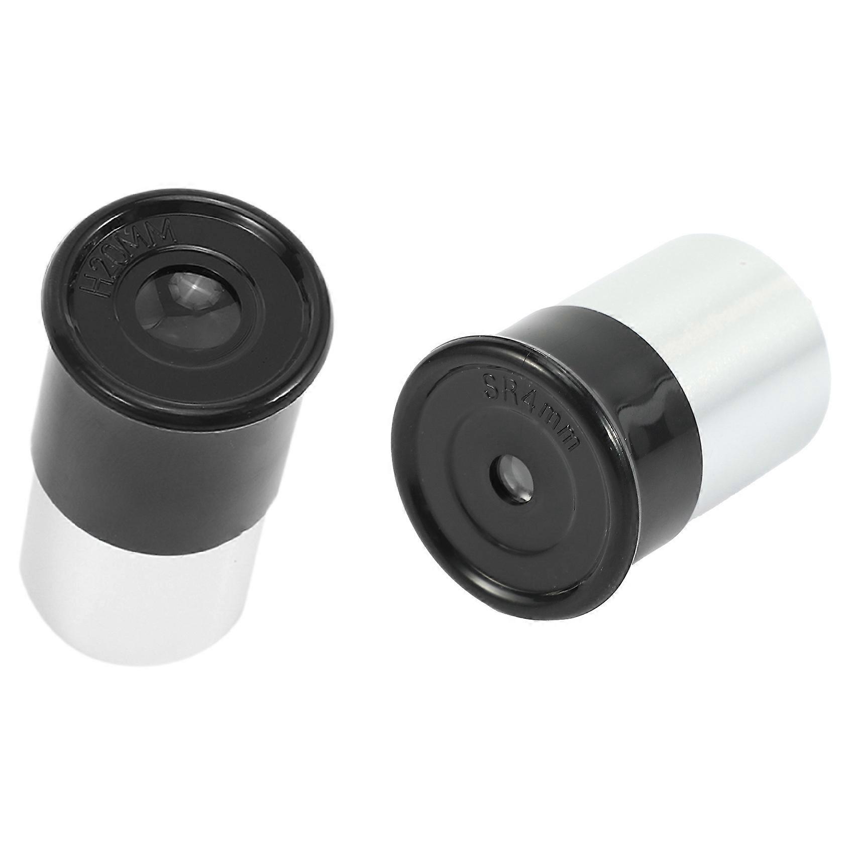 2x Astronomy Telescope 0.965 Inch H20mm/SR4mm Eyepiece Lens Fully Multi-Coated Optical Glass for Ast