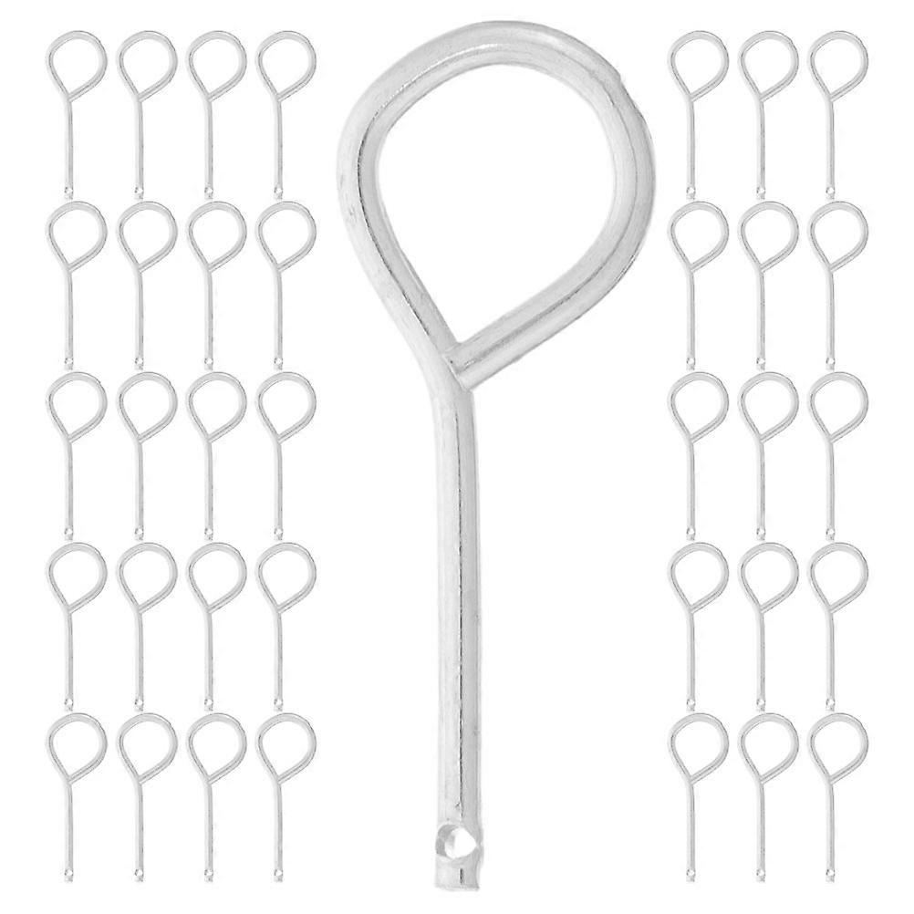 Stainless Steel Fire Extinguisher Replacement Pins – 200pcs Durable Weather Resistant Safety Cotter Pins for Emergency Use Locking Mechanism