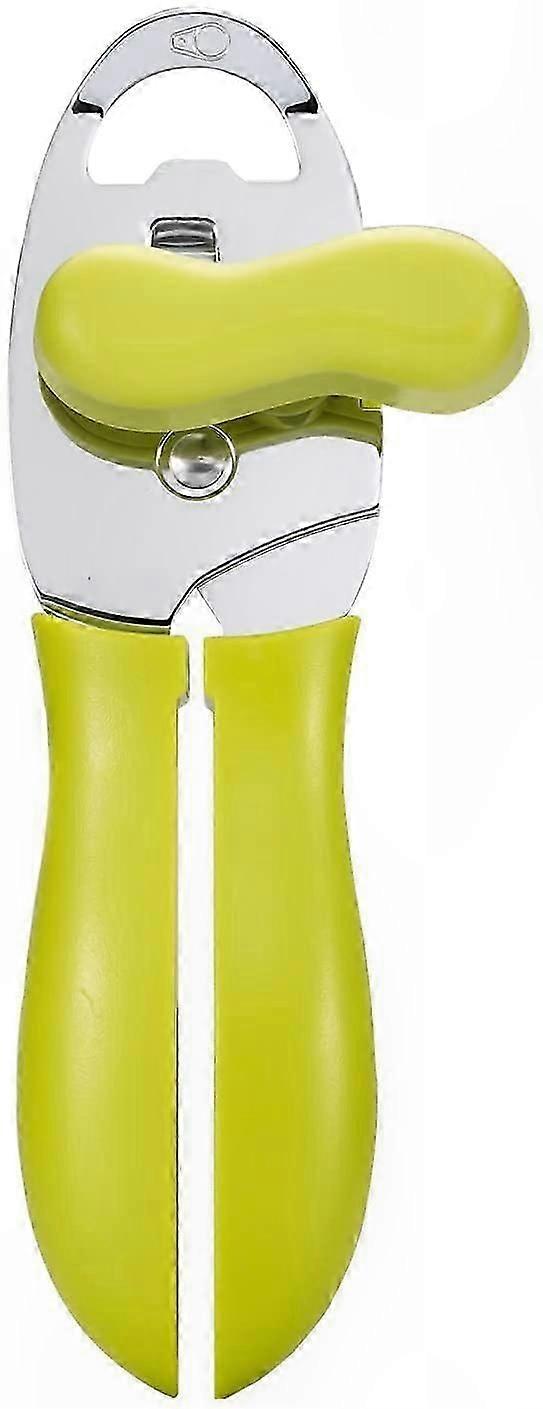 4-in-1 Manual Can Opener with Comfort Grip, Heavy Duty Stainless Steel Handheld Design