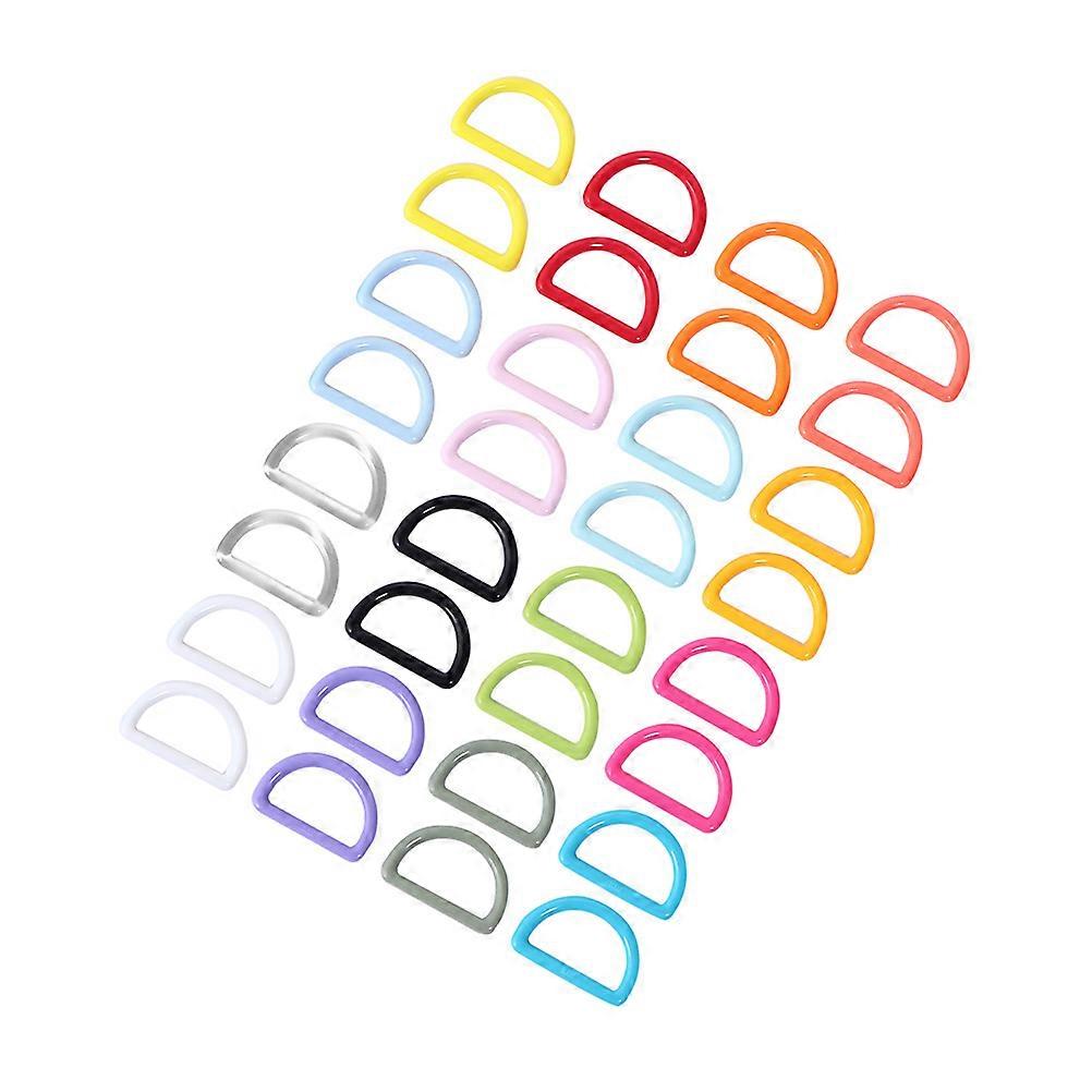 Practical D Shaped Buckles 48Pcs Non Slip Design Suitable For Straps Collars Luggage And Clothes