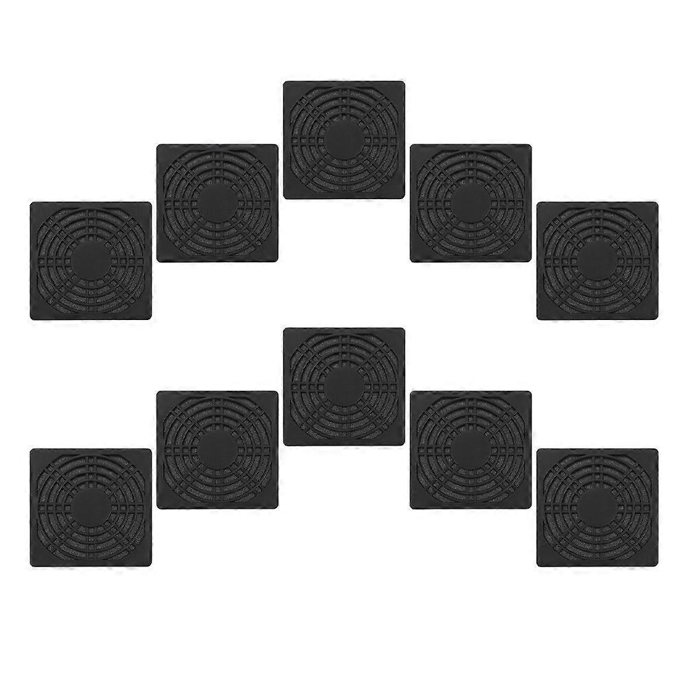 Replacement Filter Mesh Cover 10 Pcs Black Crafted From Durable ABS Material For Noise Reduction And Dustproofing
