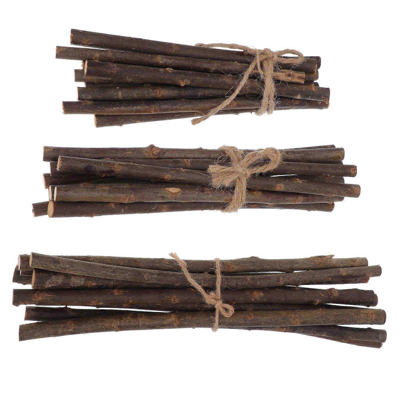 30pcs Natural Branches DIY Stick Accessories Practical Wooden Sticks for Crafts