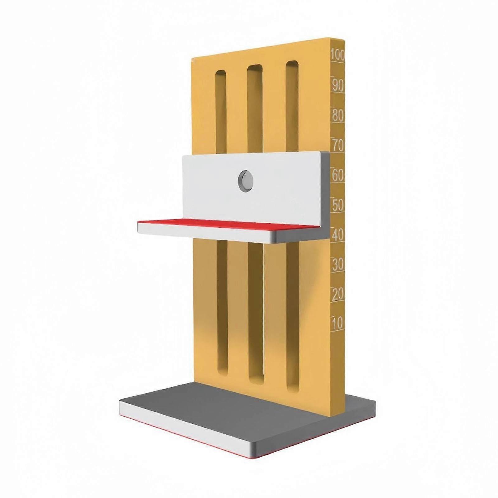 Qotolith Adjustable Cabinet Door Positioner, Heavy-Duty Aluminum Alloy, Height Adjustment 10-100mm, Fast Setup, Portable для DIY and Professional Use