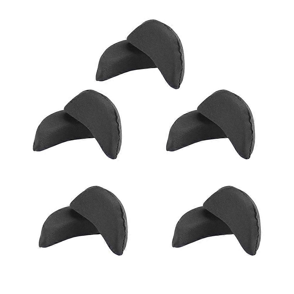 Black Forefoot Sole Pads for Preventing Heel Slippage Washable Reusable Sponge 5 Pairs