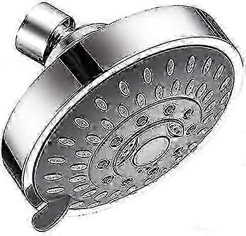 High Pressure Shower Head, 5 Adjustable Spray Modes with 360 Rotation, Anti-Clog Chrome ABS Design for Low Water Pressure Bathrooms