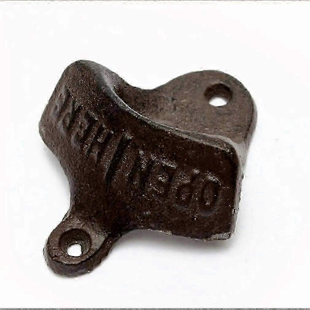 Antique Wall-Mount Beer Bottle Opener - Zinc Alloy Corkscrew Kitchen Accessory & Vintage Decor Tool