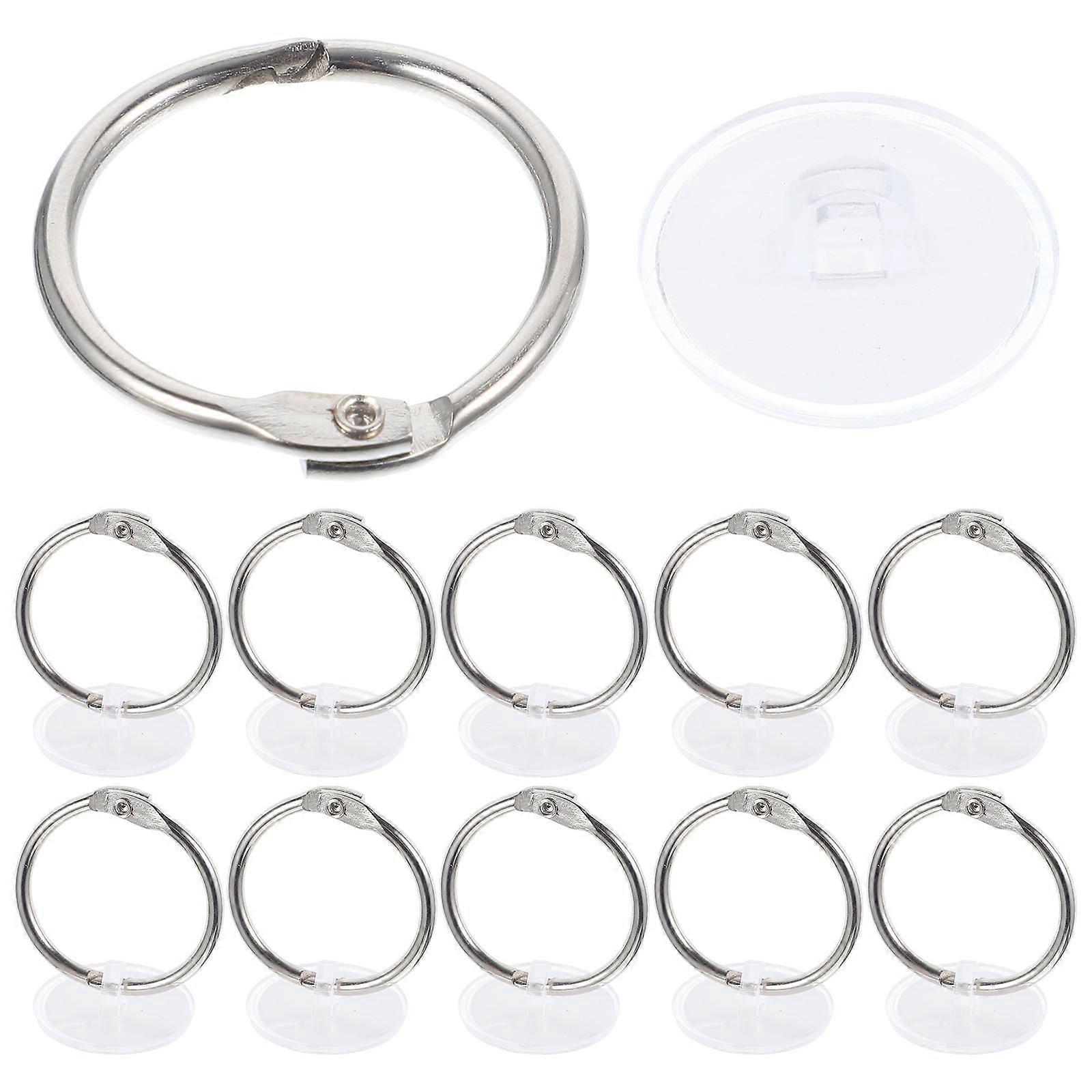 Adhesive Ceiling Hooks for Decoration Transparent Plastic Strong Stickiness No Drill 20 Sets