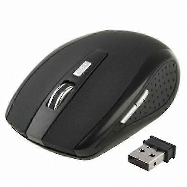 6D Optical Wireless Mouse - Black Computer Accessory