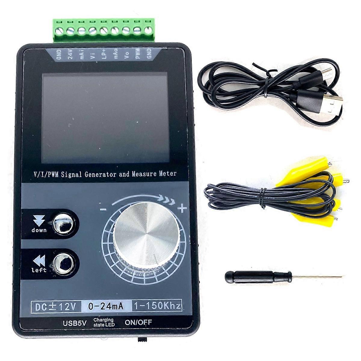 Handheld Voltage and Current PWM Signal Generator and Measure Meter