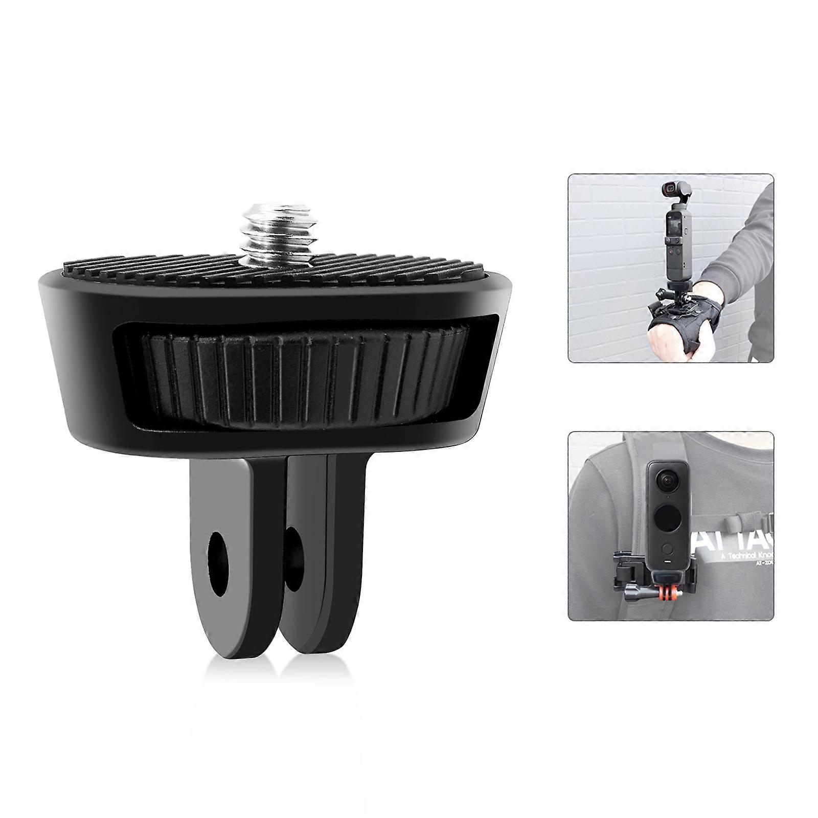 TKdaddy PULUZ PU704B For GoPro / Insta360 Action Camera 1 / 4 Inch Screw ABS Mount Adapter