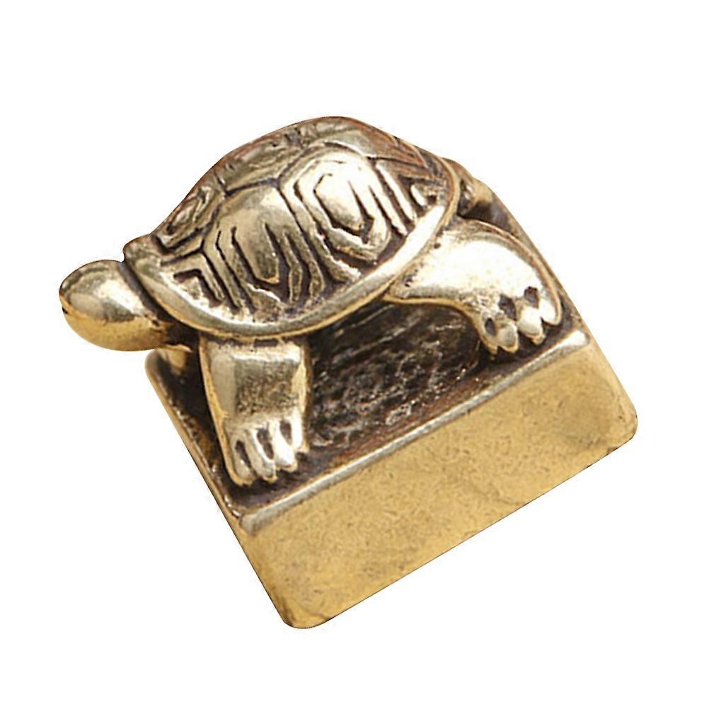 Brass Craft Stamper For Vintage Decor Featuring Tortoise Shape Ideal For Home And Room Placement 1Pcs