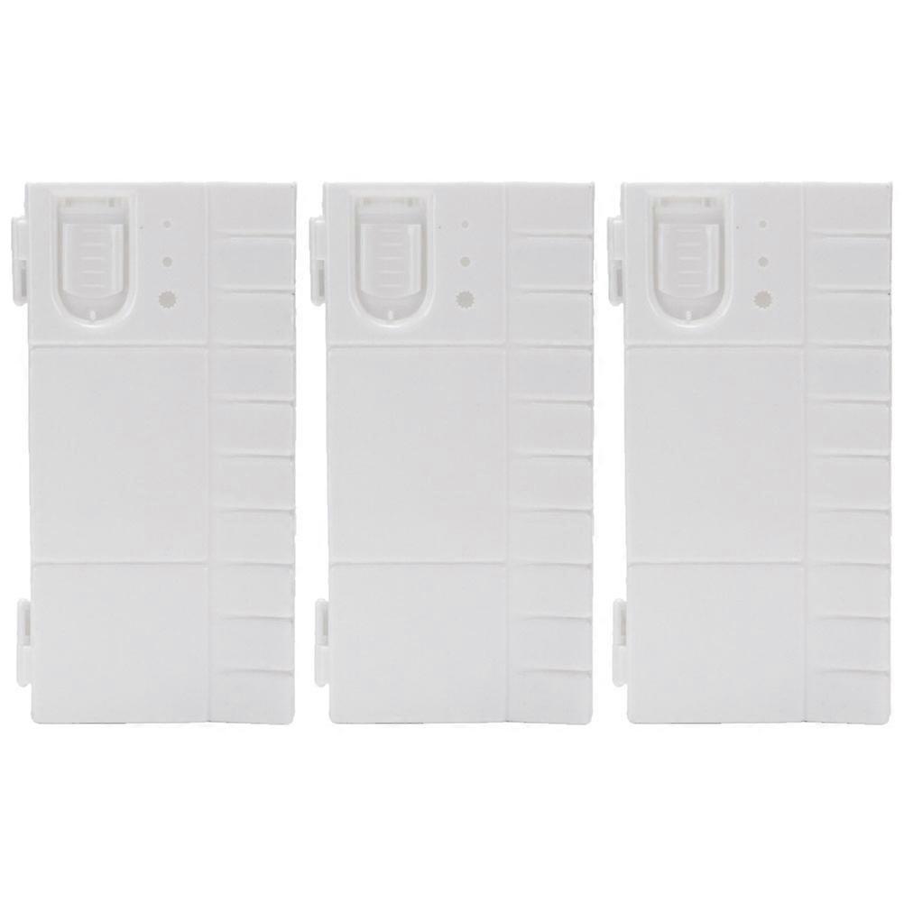 Watercolor Pigment Box for Storage Use Durable Plastic White Easy to Clean 3 Pieces
