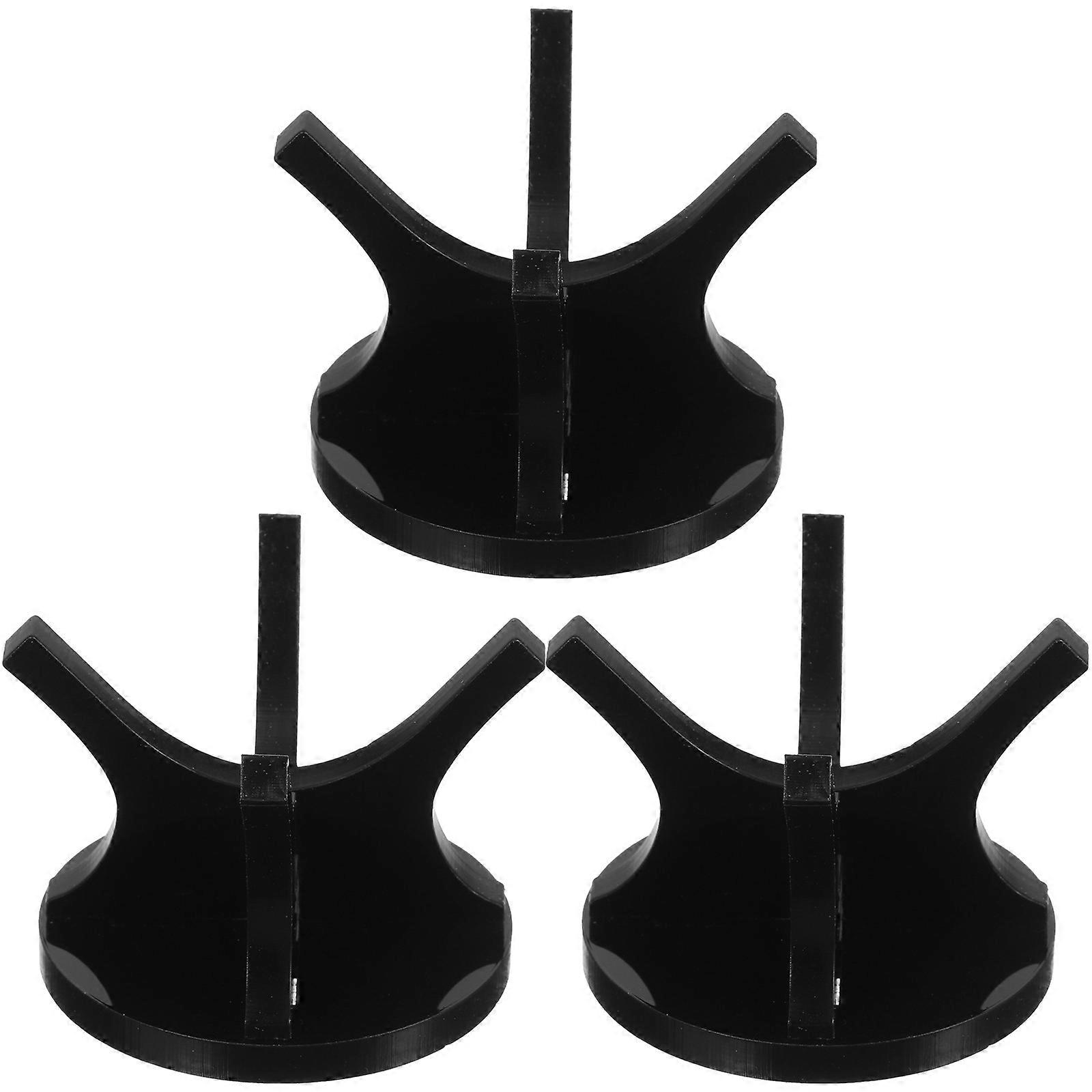Acrylic Football and Tennis Ball Rack for Storage Use Black 2 Pack Stable Non-Slip Design