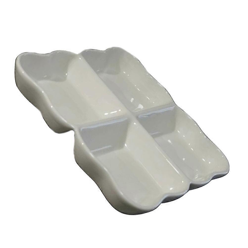 Ceramic Serving Tray Square Display Treats 20.40X20.40X3.00cm Craftsmanship 1Pack