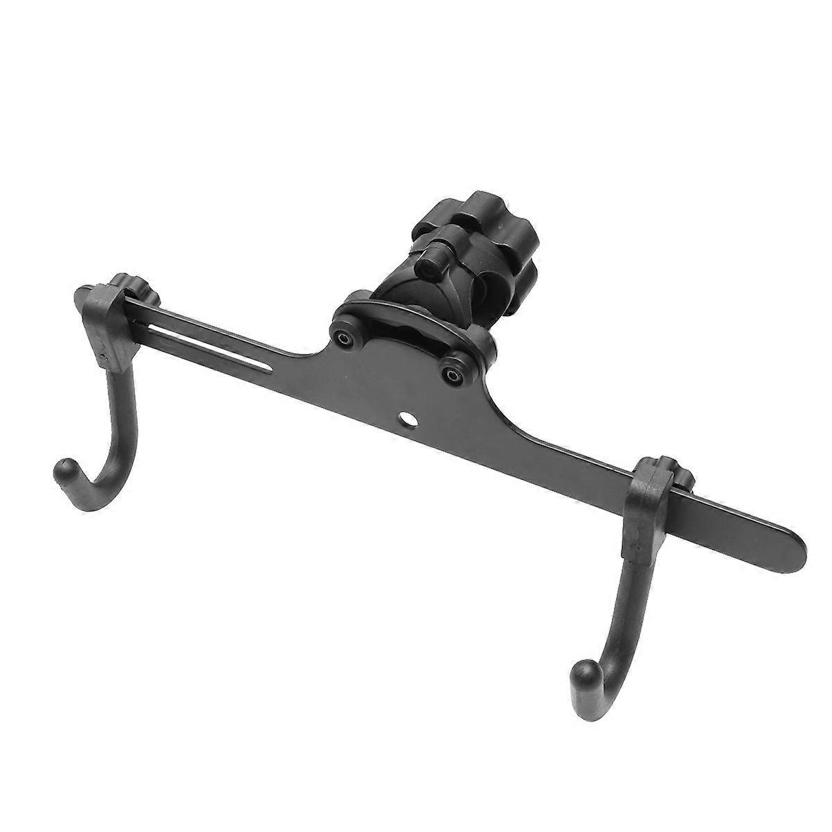 Horizontal Bike Wall Mount Rack 1 Set Multifunctional Hanger Heavy Duty Storage Holder Large Hook Black