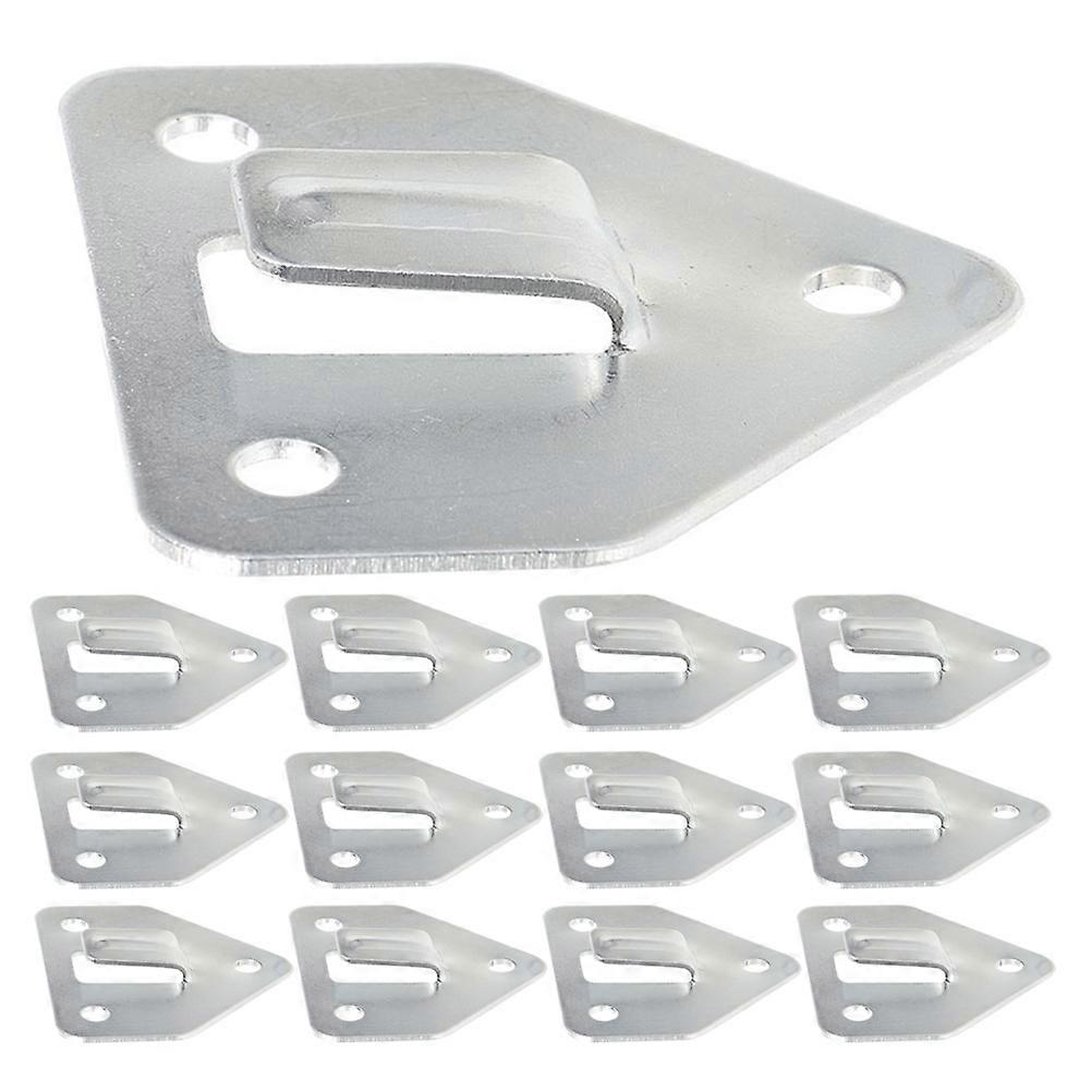 Secure Mounting Fire Extinguisher Wall Mount Hooks Heavy Duty Metal Brackets Universal Holder Hanger Office Use Silver 20Pcs