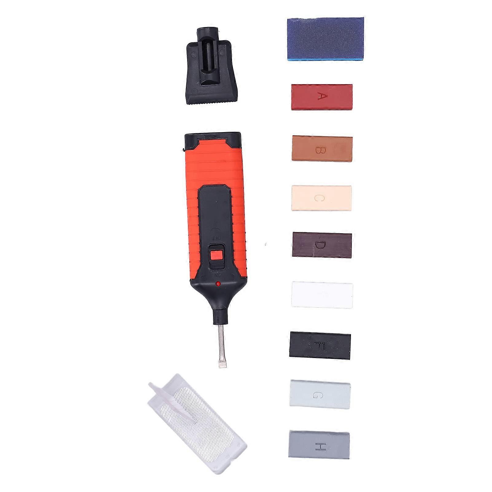 Tile kit with electric heating rod and durable wax blocks 8color set